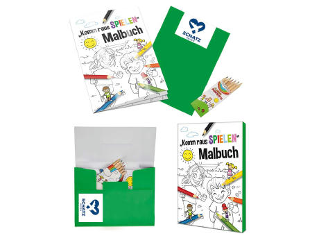 Malbuch / Mal-Set A6 - Sparkassen - Malset neutral