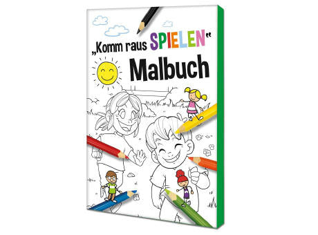 Malbuch / Mal-Set A6 - Komm-raus-spielen - Malset neutral