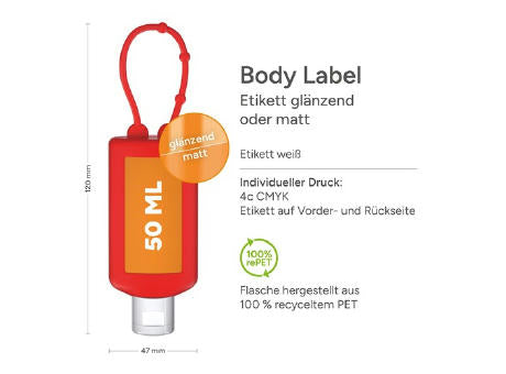 50 ml Bumper rot - Sportgel - Body Label