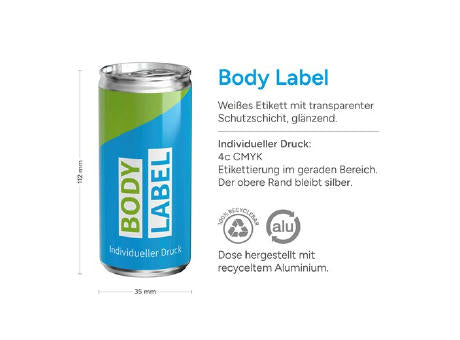 200 ml Orangensaft (Dose) - Body Label