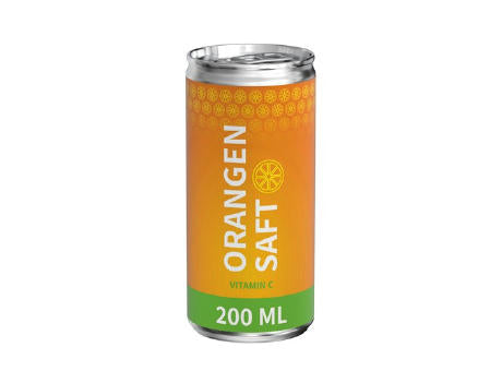 200 ml Orangensaft (Dose) - Body Label