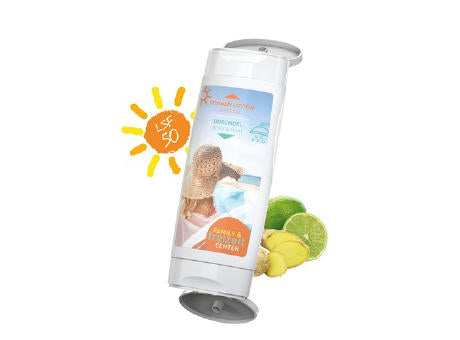 DuoPack Sonnenmilch LSF 50 (sensitiv) + Duschgel Ingwer-Limette (2 x 50 ml)