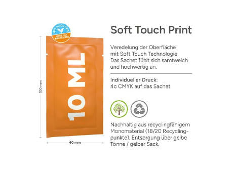 10 ml Sonnenmilch LSF 30 sensitiv (Sachet) - Soft Touch Print