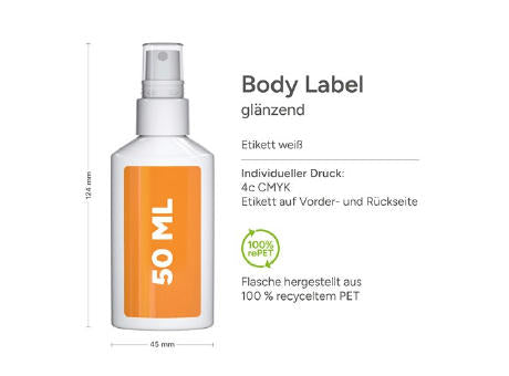 50 ml Spray - Kfz Cockpit-Reiniger - Body Label