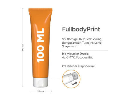 100 ml Tube - Sonnenmilch LSF 30 (sensitiv) - FullbodyPrint