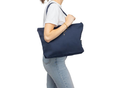 Tragetasche aus recyceltem Polycotton (330 g/m2) Malina
