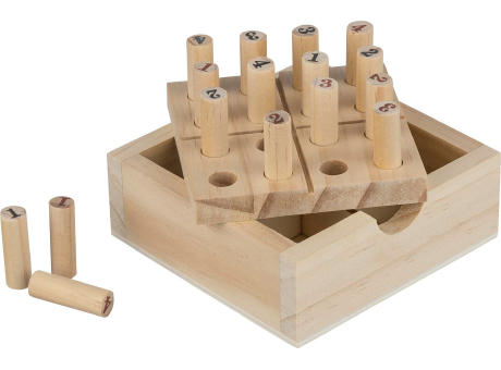 Mini-Sudoku-Set aus Kiefernholz Kenza