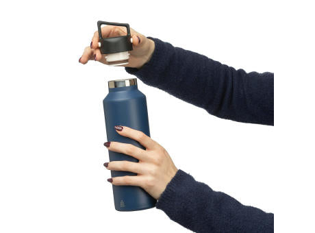 Recycelte doppelwandige Flasche aus Edelstahl 600 ml Mace