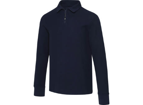 Apollo 245 g/m² Langarm Poloshirt Unisex mit Reißverschluss