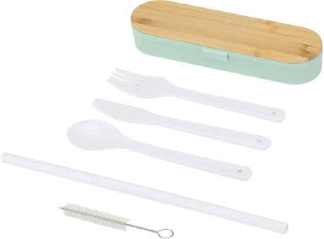 Runa Besteckset mit Bambusdeckel