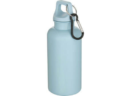Oregon 400 ml einfarbige RS-zertifizierte Trinkflasche aus recyceltem Kunststoff mit Karabinerhaken