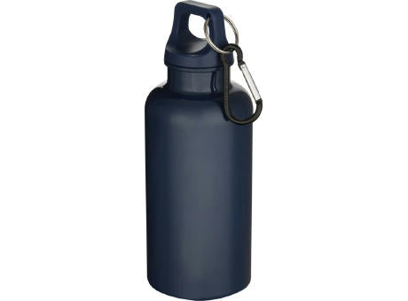 Oregon 400 ml einfarbige RS-zertifizierte Trinkflasche aus recyceltem Kunststoff mit Karabinerhaken