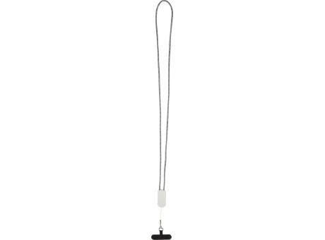 Anser Smartphone Lanyard aus recyceltem Kunststoff mit 27 W 5-in-1 integriertem Kabel