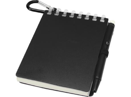Lig Mini Recyceltes Outdoor-Softcover Notizbuch und Kugelschreiber Set (schwarze Mine)