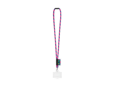 WATFORD. SET Lanyard TUBE Long (Ø 7 mm) mit 9 mm Auslösekarabiner, Ø 7 mm Sicherheitsverschluss und 91 x 68 mm starrem Ausweis-/Kartenhalter