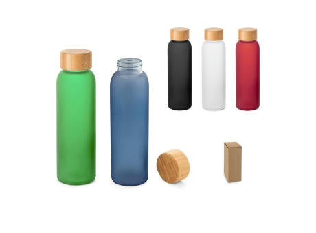 LILLARD GLASS. Trinkflasche aus Mattglas 500ml