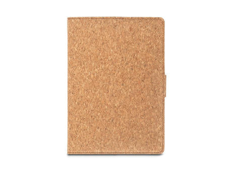 FIELDING. Mappe A5 aus Kork und recyceltem Polyester (100 % rPET) mit abnehmbarem Notizblock