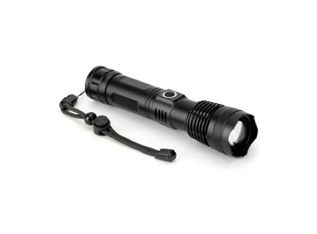 YVIAN. Recycled aluminium rechargeable torch (100% rAL) 10 W