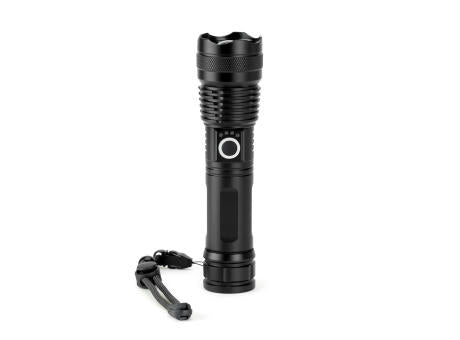 YVIAN. Recycled aluminium rechargeable torch (100% rAL) 10 W
