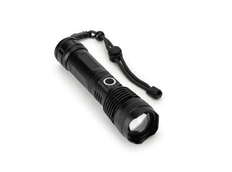 YVIAN. Recycled aluminium rechargeable torch (100% rAL) 10 W