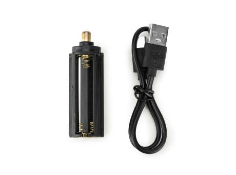 YVIAN. Recycled aluminium rechargeable torch (100% rAL) 10 W