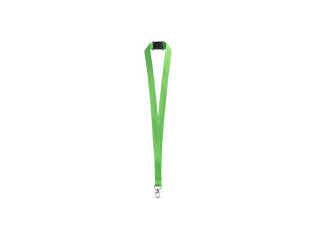 LEEDS. Lanyard aus Polyester mit Sicherheitsverschluss