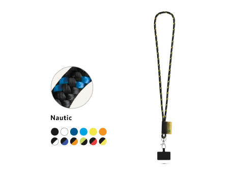 STAFFORD. SET Lanyard NAUTIC Long (Ø 7 mm) mit 9 mm Schnappkarabiner und Handyhalterung
