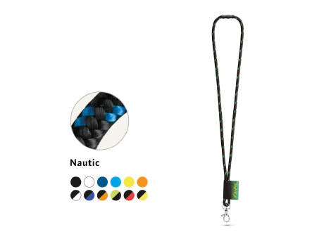MANSFIELD. SET Lanyard NAUTIC Long (Ø 7 mm) mit 9 mm Schnappkarabiner und Ø 7 mm Sicherheitsverschluss