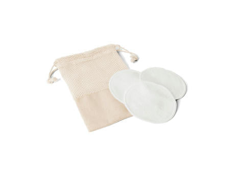 ELISE. Set mit 3 waschbaren und wiederverwendbaren Gesichtsreinigungspads