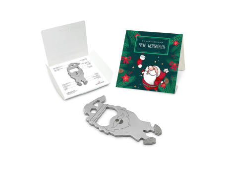 Geschenkartikel: ROMINOX® Key Tool Truck / LKW (22 Funktionen) im Motiv-Mäppchen Frohe Weihnachten