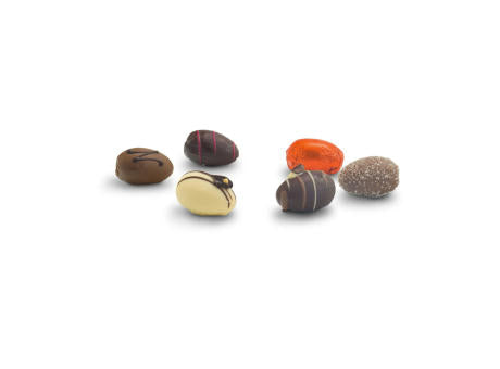 Geschenkartikel / Präsentartikel: Schokoladen-Pralineneier, 6 Stück, 125 g