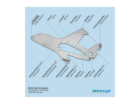 ROMINOX® Key Tool // Airplane - 19 functions (Flugzeug)