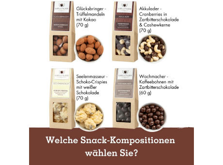 Premium Snacks in der Faltschachtel