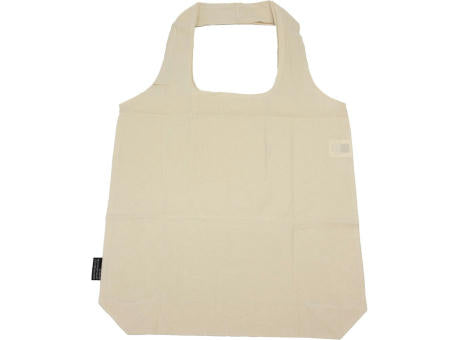 Recycle Bags Faltbare Einkaufstasche aus recycelter Baumwolle, Natur
