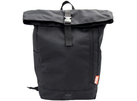 Recycle Bags Basic rolltop rucksack, Schwarz