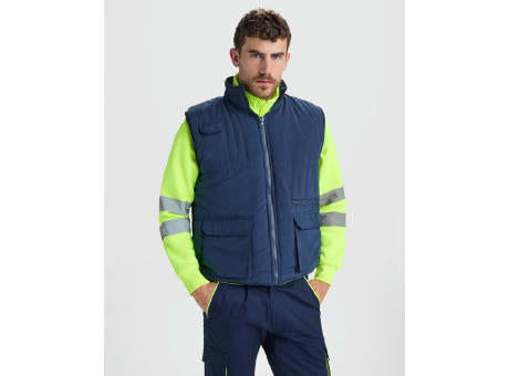 WENDEWESTE PERSEI S/S NAVY BLUE/FLUOR YELLOW