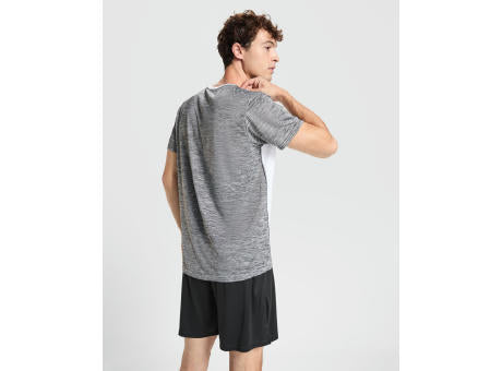 T-SHIRT ZOLDER S/S WHITE/HEATHER BLACK