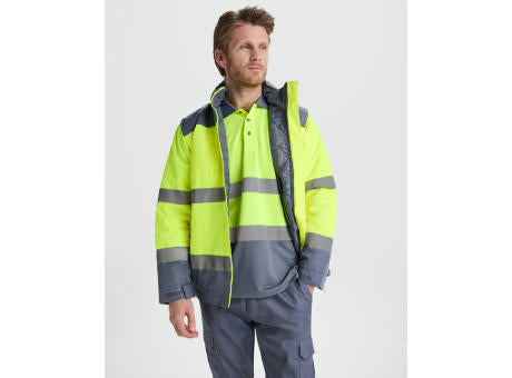 HOCHSICHTBARER PARKA EPSYLON S/S LEAD/FLUOR YELLOW