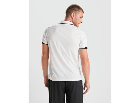 POLOSHIRT TAMIL S/S WHITE/BLACK