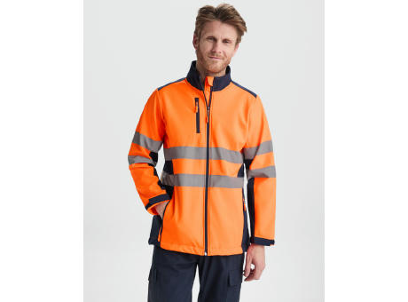 HOCHSICHBARES SOFTSHELL ANTARES S/S LEAD/FLUOR YELLOW