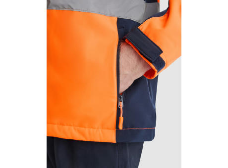 HOCHSICHBARES SOFTSHELL ANTARES S/S LEAD/FLUOR YELLOW