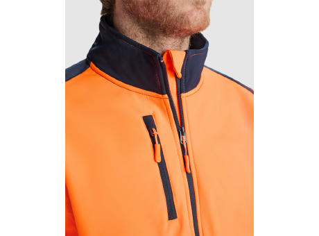 HOCHSICHBARES SOFTSHELL ANTARES S/S LEAD/FLUOR YELLOW