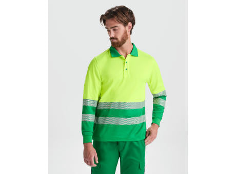 HOCHSICHTBARES LANGÄRMLIGES POLOSHIRT ATRIO S/S FLUOR YELLOW