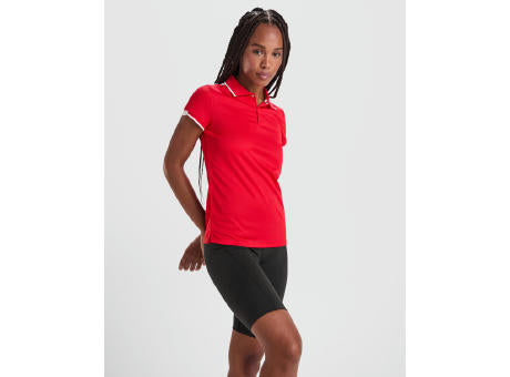 POLOSHIRT TAMIL WOMAN S/S WHITE/BLACK
