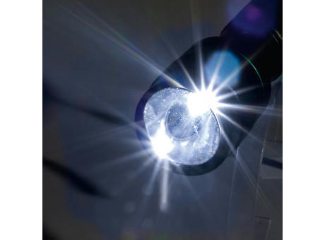 LED Leuchte "Security 3W schwarz/blau"