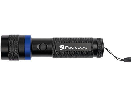 LED Leuchte "Security 3W schwarz/blau"
