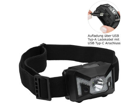Aufladbare LED Stirnleuchte mit Sensorfunktion "Sensor Head Light Charge 125 L"