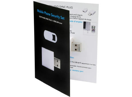Security Set 1 STOP'N and Sync Stecker & Smartphone Webcam Cover