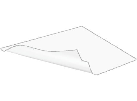 RPET Mikrofasertuch 250 g Fotodruck Format 15 x 18 cm Zickzack-Schnitt