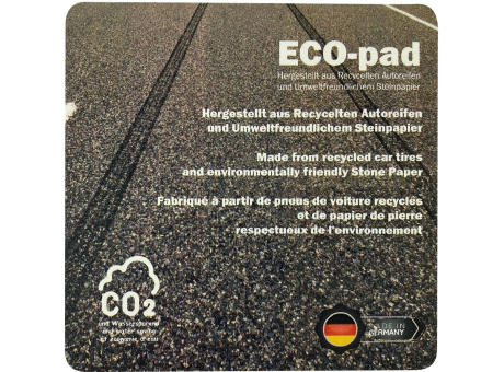 ECO-pad, Untersetzer 100 x 100 mm , ca. 2 mm dick